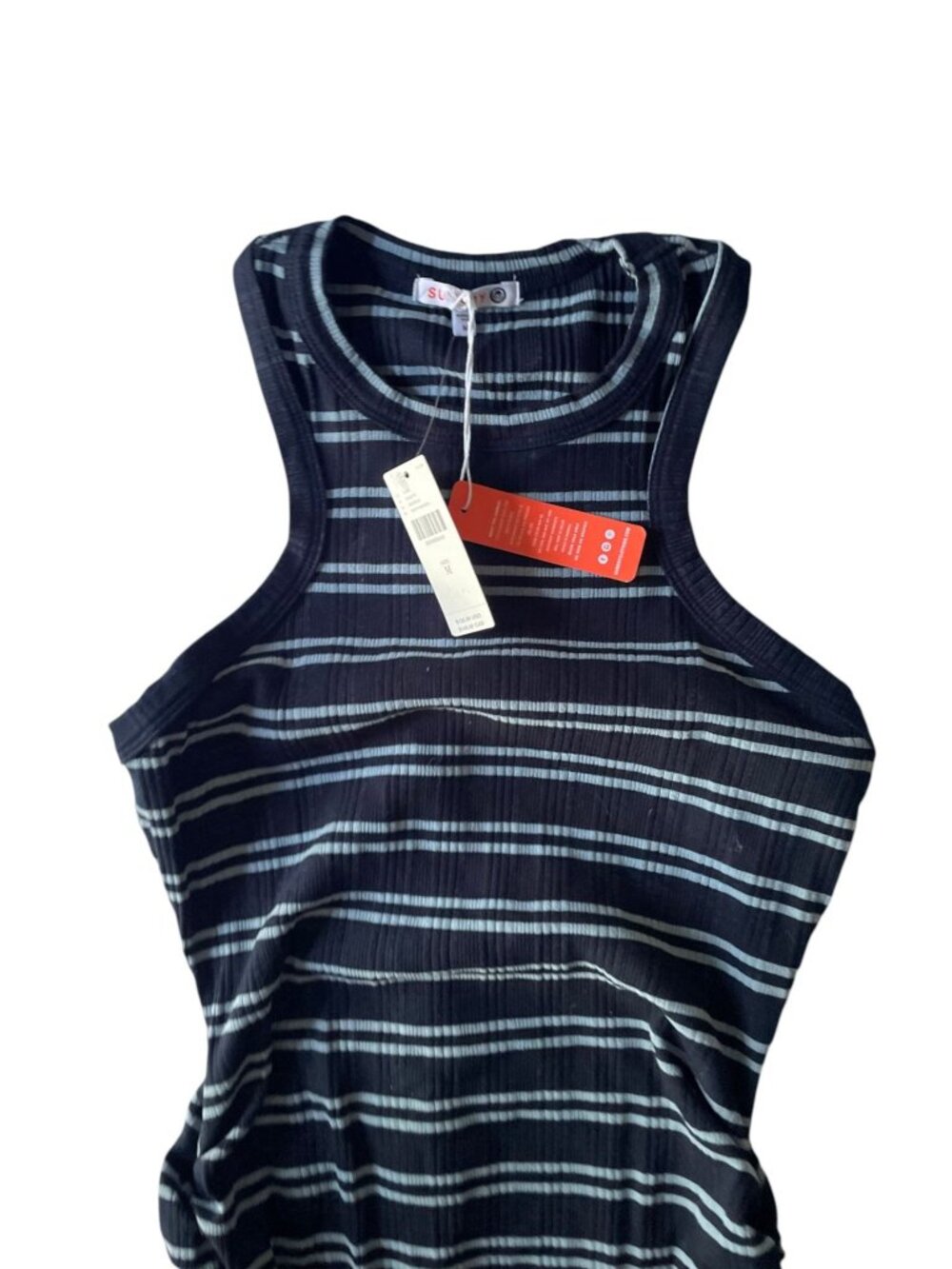 NEW Anthropologie SUNDRY Tank Rib Mini Dress Sz M Summer Beach - Picture 2 of 9